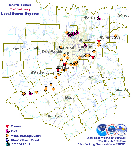 Storm Damage Reports From Last Night Storms Vortex Chasers